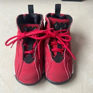 Jordan True Flight Gym Red Black Toddler Shoes (Size 8C)